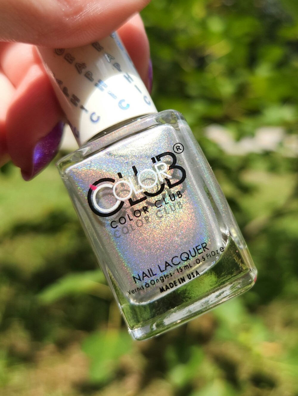 Color Club 🌈 Enchanted ✨️ Silver Linear Holographic Polish - Discontinued